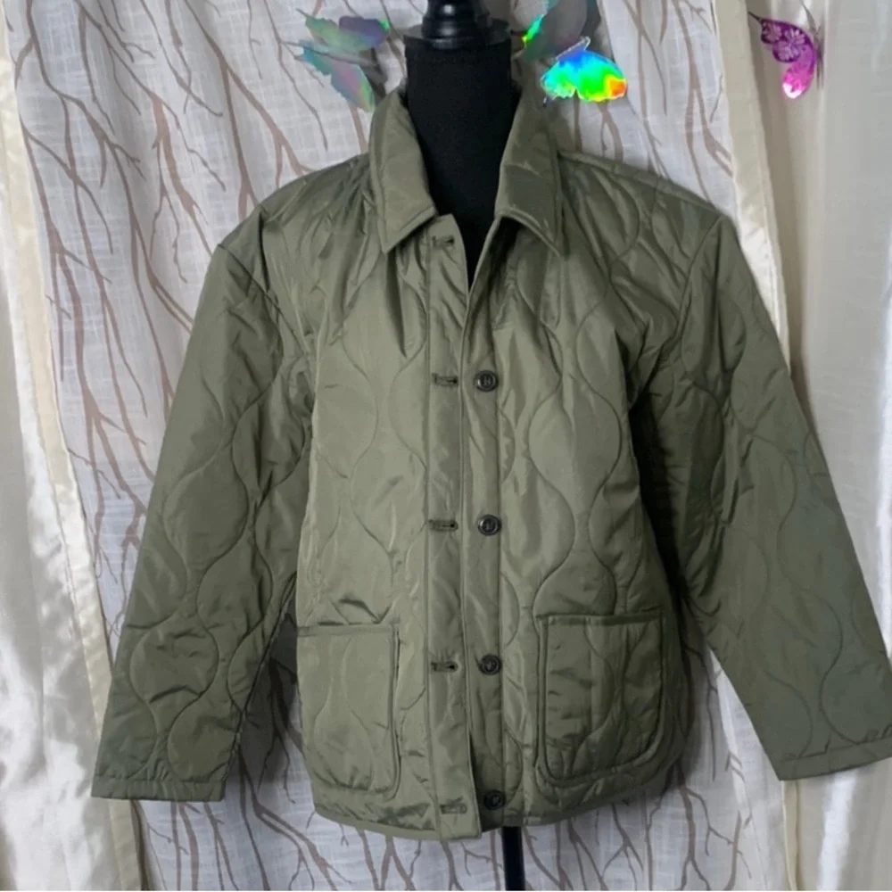 OLD NAVY KIDS BOY/GIRL Olive Quilted Jacket